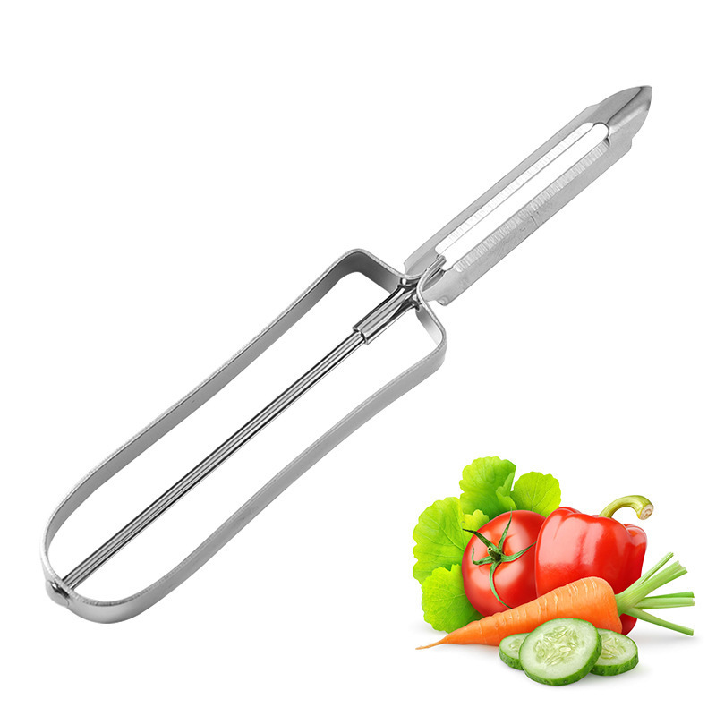 410 Stainless Steel Pare Peel Parcel Carton Slicer Knife Cutter Mini Apple Vegetable Potatoes Fruit Swivel Peeler