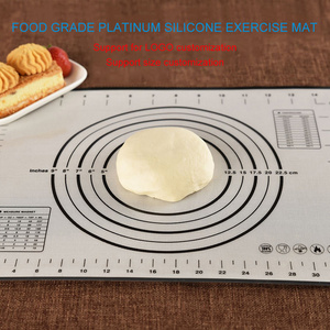 Pastry Mat Sheet Rolling Dough Liner Non-Stick Platinum Silicone Baking Pad Pastry Cake Non-Slip Mat Bakeware Liner Kitchen