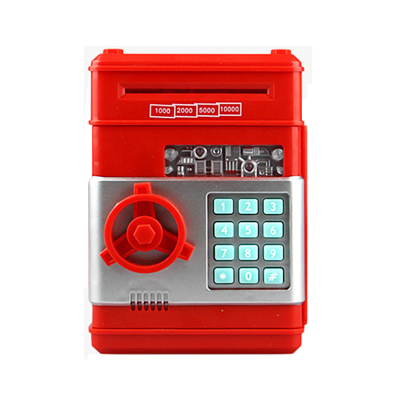 Electronic Creative Gift Automatic ATM Safe Cash Coin Money Saving Boxes Coin Piggy Bank for Kids