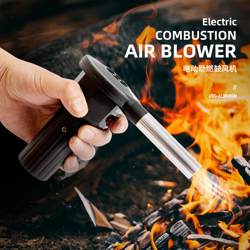 Portable Electric Outdoor Barbecue Portable Blower Fan  Picnic Combustion BBQ Accessories Hand Blower