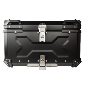 F2-moto 65L Waterproof large delivery cargo box for motorcycle accessories top box aluminum alloy tail boxes