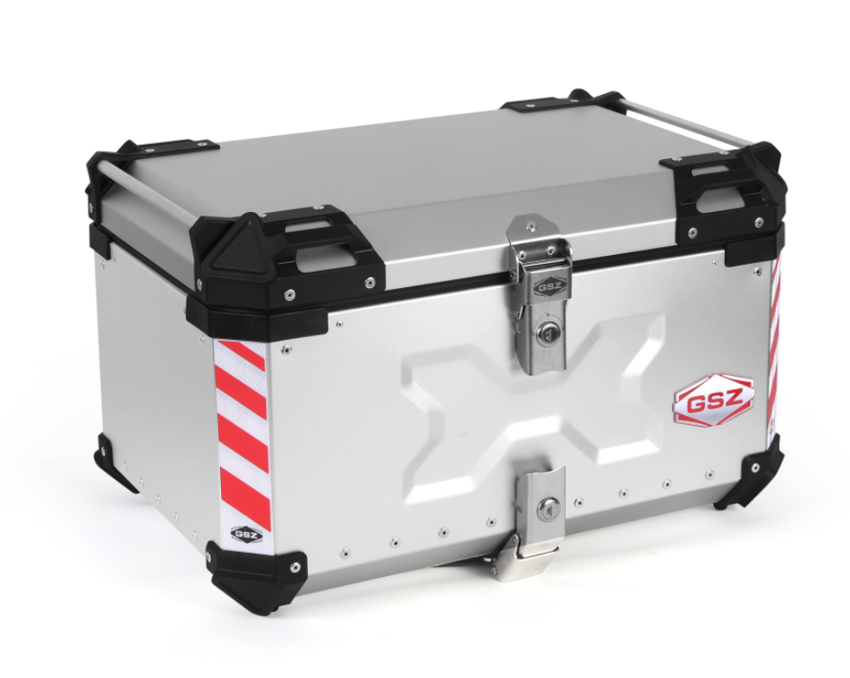 F2-moto 65L Waterproof large delivery cargo box for motorcycle accessories top box aluminum alloy tail boxes