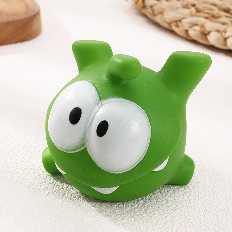 Manufacture Wholesale Mowing Green Bean Frog Rubber Toys Creative Pinch Bubble Mung Bean Frog Vent Toy