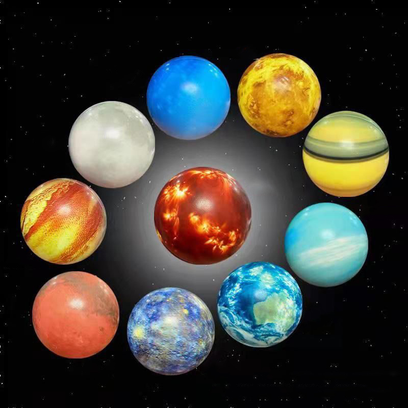 Hot Selling Solar System Stress Ball for Kids and Adult Anti Stress Solar Planets Balls Educational Planets and Stars