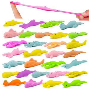 Hot Selling TPR Slingshot Dinosaur Finger Toy Stretchy Catapult Toys as Fun as Slingshot Chicken Finger Stress Relief Little Toy