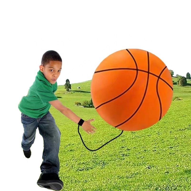 Factory Wholesale Wrist Bouncy Ball With Rope Rubber Exercise Hand-Eye Children's Toys  Ball Hand Throw People Stress Reliever