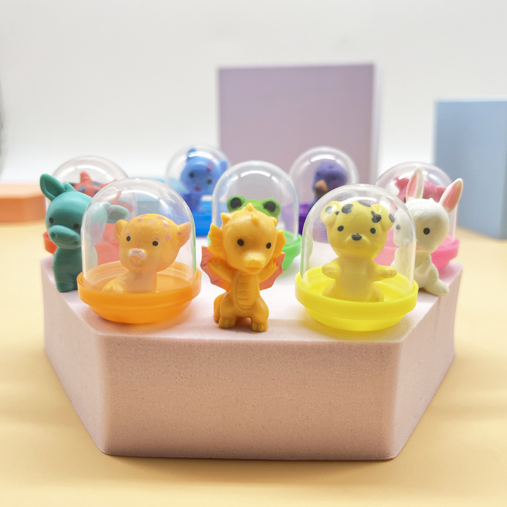 Manufacture1 Inch Vending Capsule Toys Small Cheap Mini Animals Action Figures Toy For Vending Machine Bulk Surprise Egg Toy