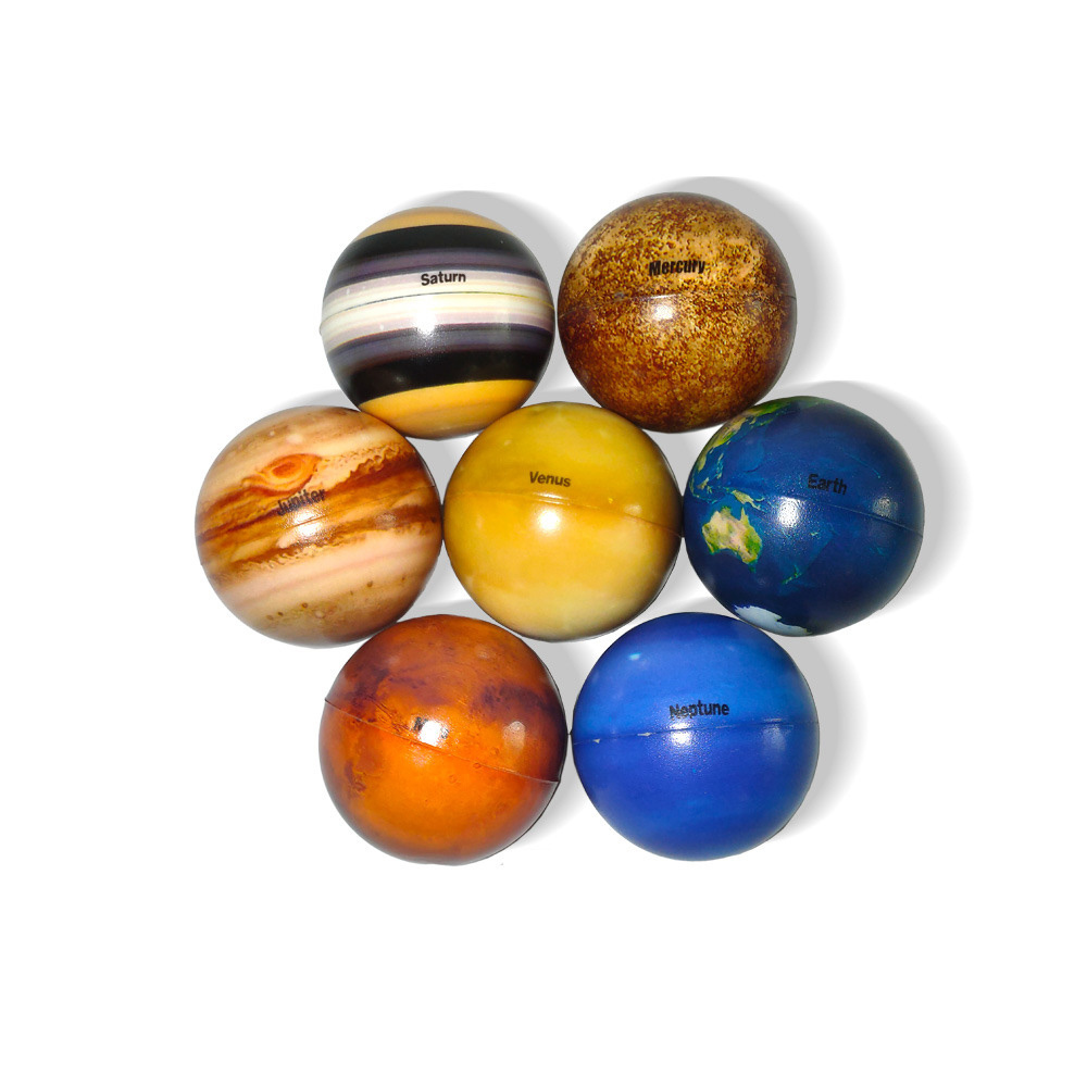 Hot Selling Solar System Stress Ball for Kids and Adult Anti Stress Solar Planets Balls Educational Planets and Stars