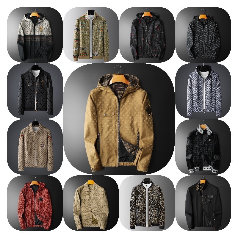 Outerwear men 2023 spring and autumn new trend all-in-one plus-size casual jacket loose jacket