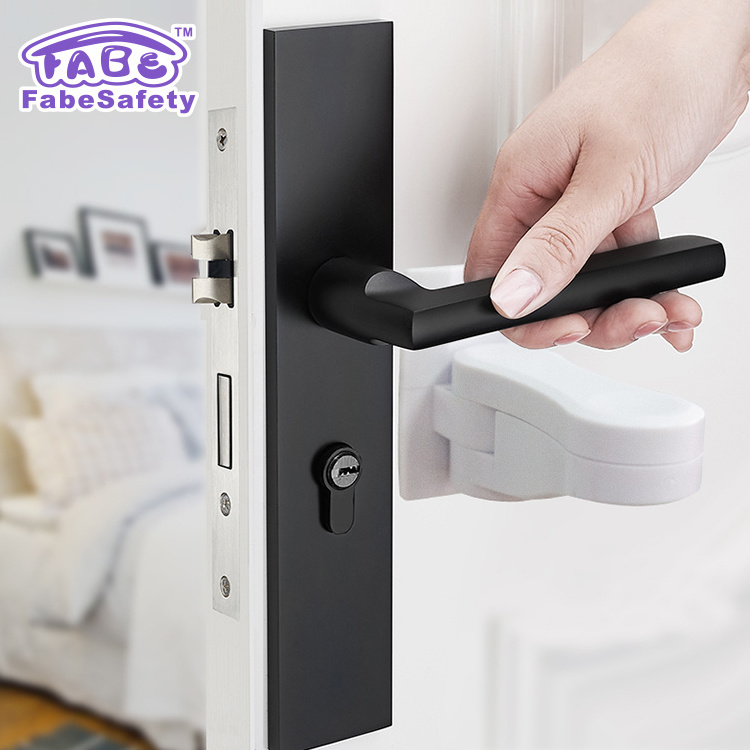 Child Safety Door Lever Lock , Baby Security Door Handle Lock /