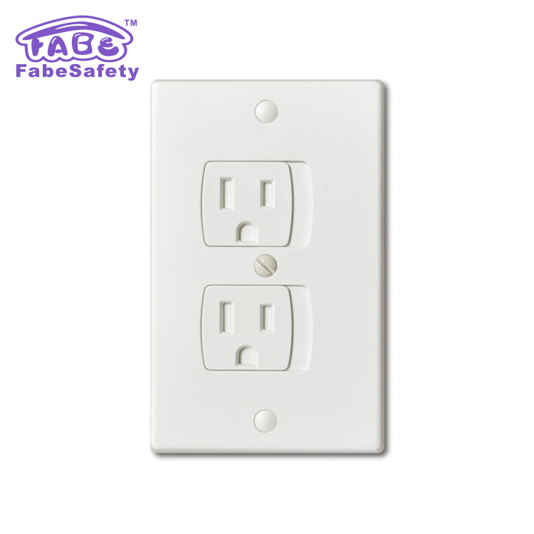 Electric Outlet Covers Baby Safety, Wall Socket Plugs Self Closing Plate Alternate for Child Proofing/