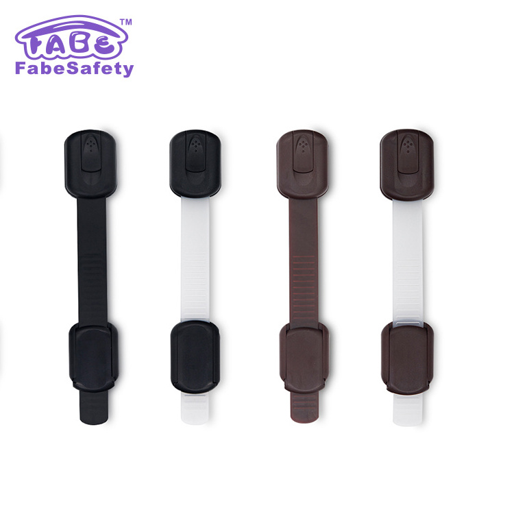 Fabesafety M305 OEM Adjustable Baby Products cabinet strap Lock, refrigerator and Drawer Child Plastic Security latche!