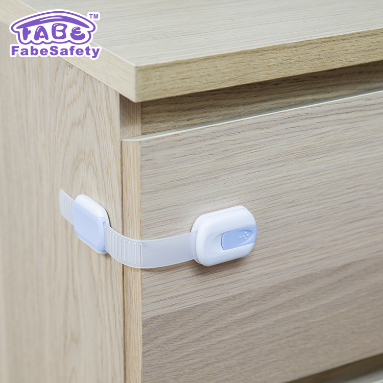 Fabesafety M305 OEM Adjustable Baby Products cabinet strap Lock, refrigerator and Drawer Child Plastic Security latche!