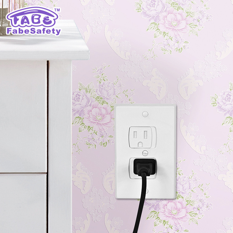 Electric Outlet Covers Baby Safety, Wall Socket Plugs Self Closing Plate Alternate for Child Proofing/