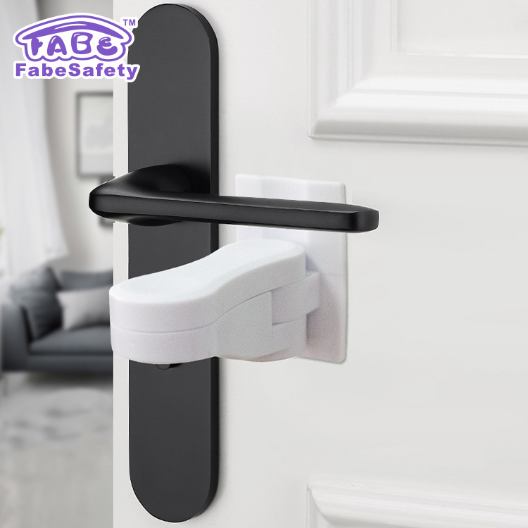 Child Safety Door Lever Lock , Baby Security Door Handle Lock /