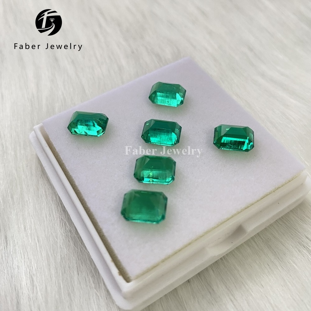 Top Sale 6.6x8.5mm Emerald for Sale Genuine Colombian Emerald