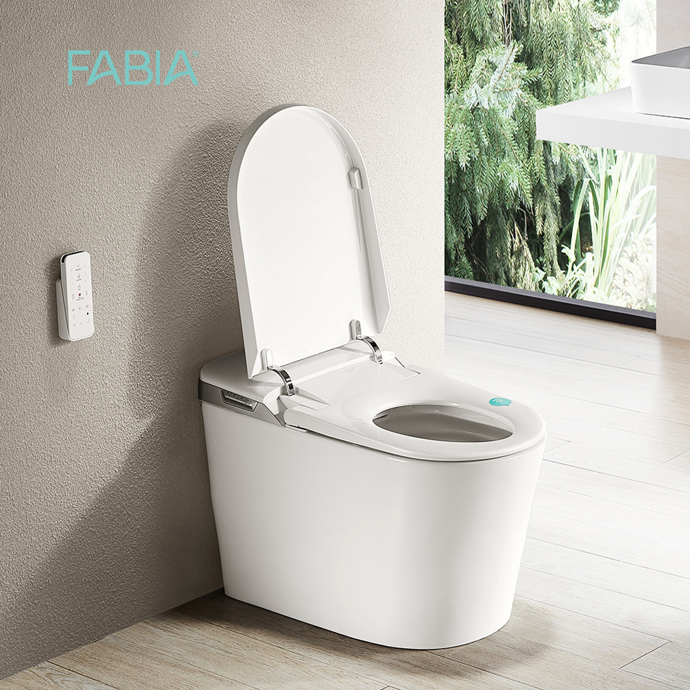 Modern design floor mounted unique colour smart intelligent toilet smart bidet wc toilet