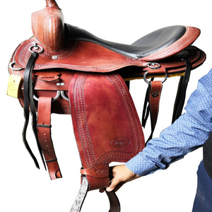 Western saddle Barrel Trail American style handcrafted horse saddle tack equestrian  set of 100% genuine harness leather