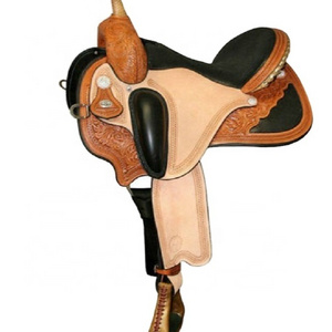 Western Saddle Horse Riding Products High Quality Leather Barrel Trail Saddles by Equestrian manufacturer