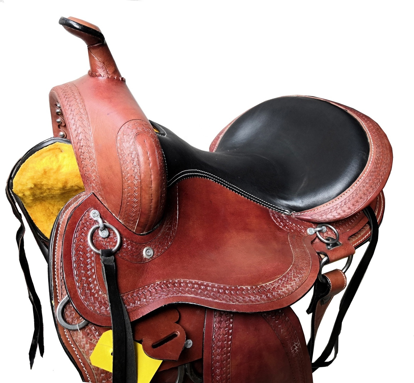 Western saddle Barrel Trail American style handcrafted horse saddle tack equestrian  set of 100% genuine harness leather