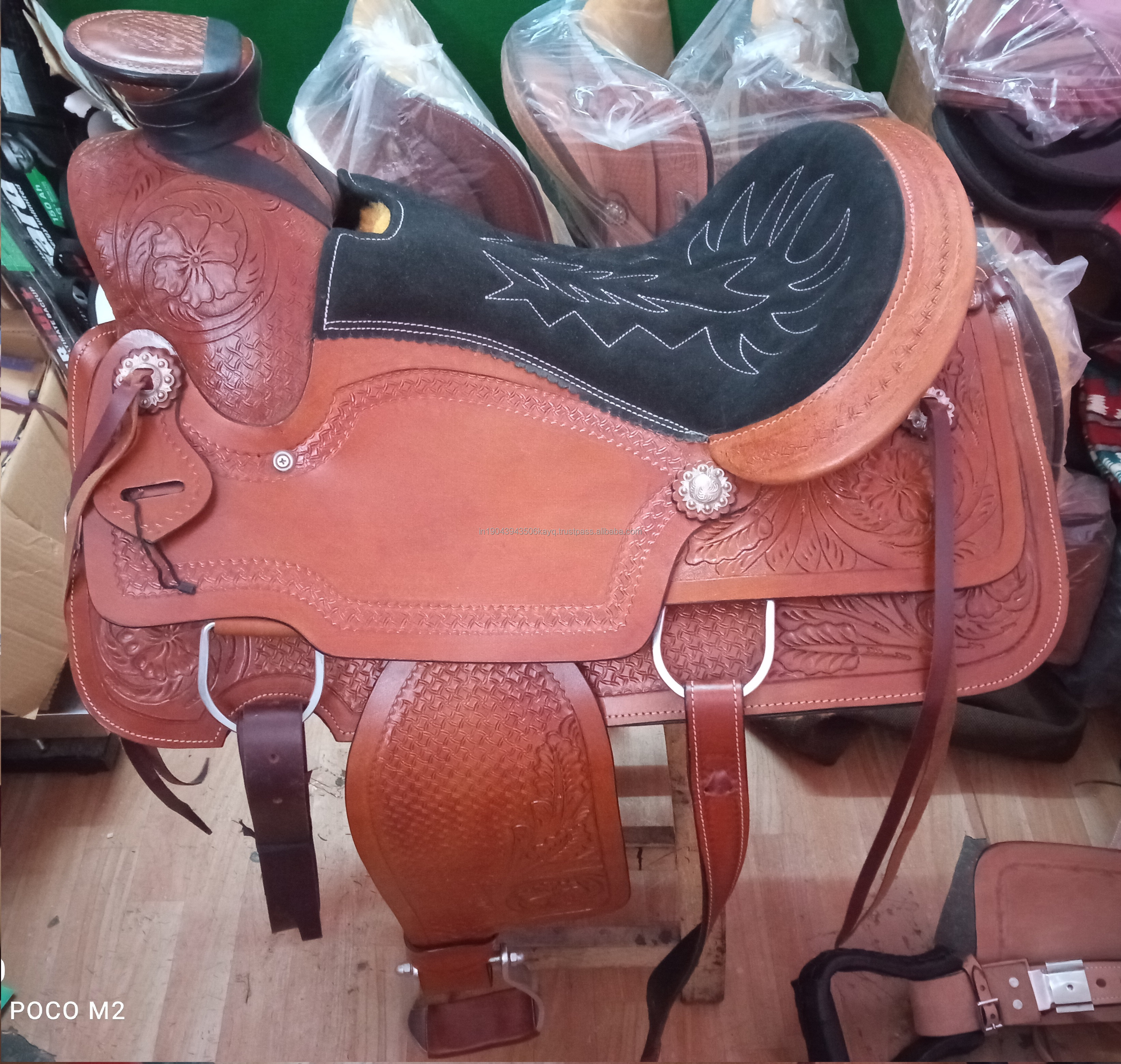 Leather Horse Riding Products  Trail Barrel Racing Roping Reining Saddle Horse Riding Products Equine Equestrian Equipment