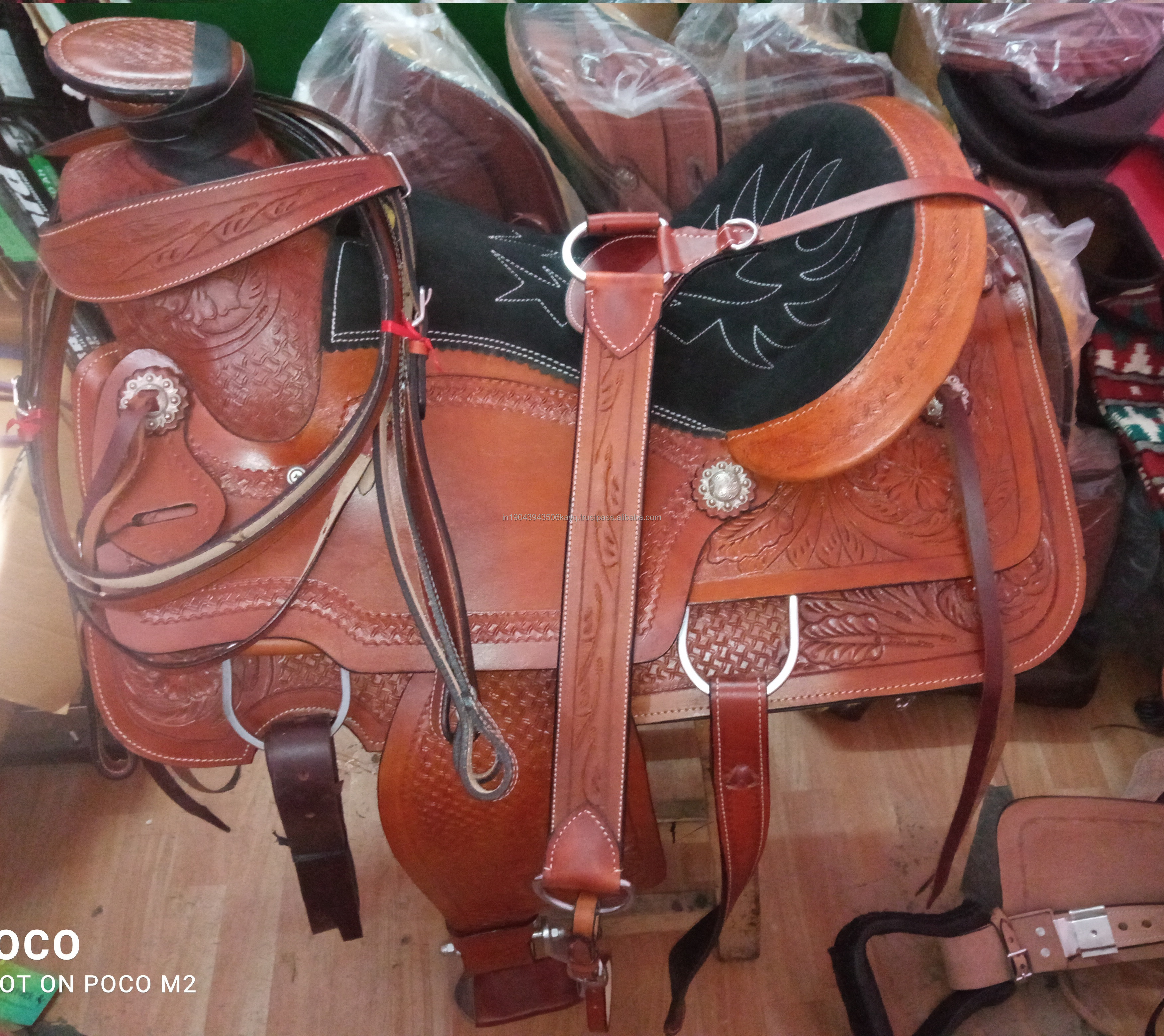 Leather Horse Riding Products  Trail Barrel Racing Roping Reining Saddle Horse Riding Products Equine Equestrian Equipment