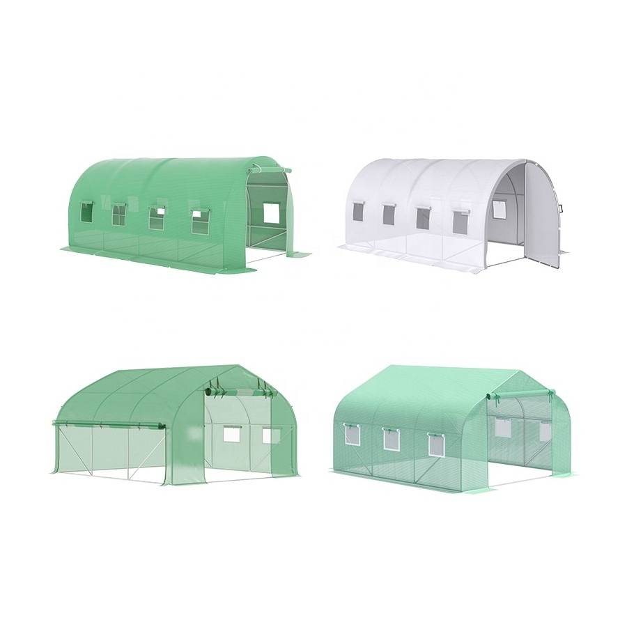 Sustainable Indoor Backyard Portable Plastic Climate Tunnel Greenhouse Extended Season Garden Greenhouses