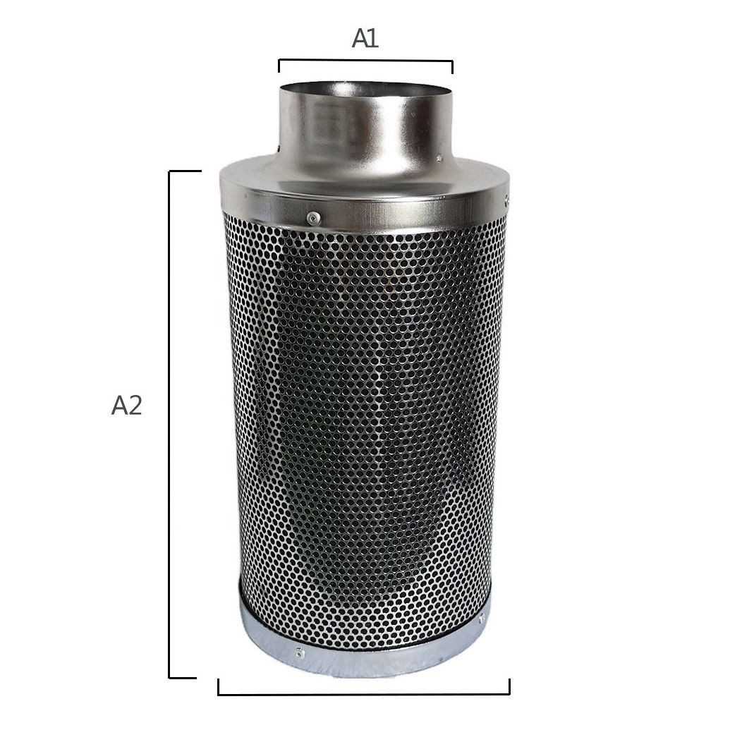 6 Inch Air Carbon Filter Charcoal Indoor Plant Air Exhaust Hydroponics Activated Carbon Filter