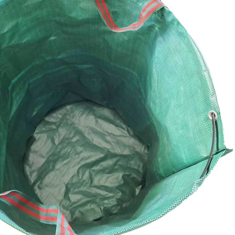 Waterproof Leaf Garden Waste Storage Container Bag Portable Round Holder Organic Waste Kitchen Garden Yard Compost Bag