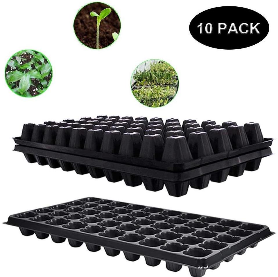 4 6 12 24 50 72 98 105 128 200 288 Cells PS Plastic Plug Seed Starting Grow Germination Tray for Greenhouse Vegetables Nursery