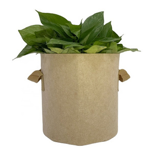 Planter Bag Felt Grow Bags 3 5 7 10 15 20 Gallon Nursery Garden Aeration Fabric Pot