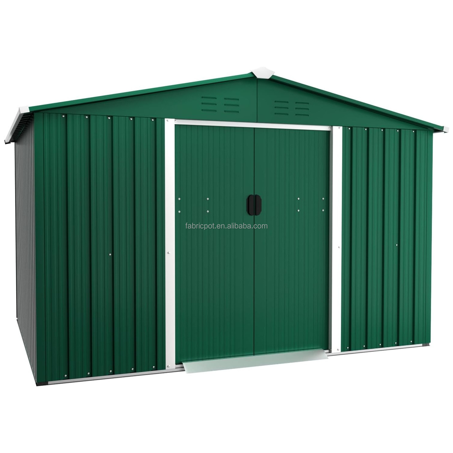 Customized galvanized roof tool storage house small steel outdoor and indoor storage cabinet shed