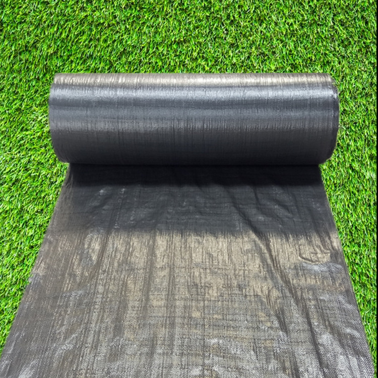 Fabric Anti Grass Ground Cover Weed Control Mat Weed Barrier Mat Agricultural Use Black PE PP Plastic Weed Mat