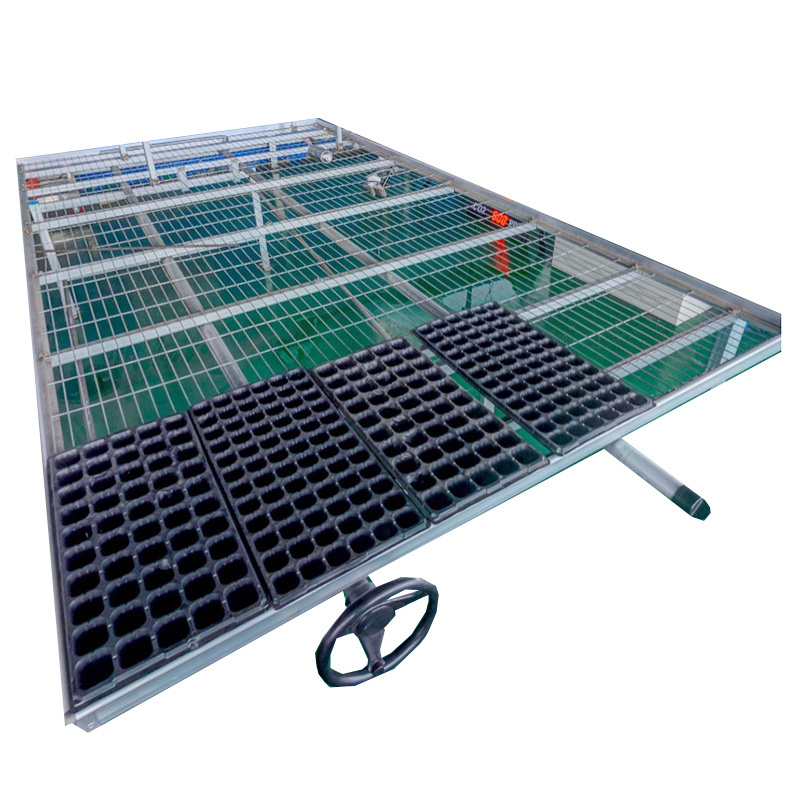 Wholesale 4x8 Seed Grow Rolling Table Hydroponic System Cultivation Table Grow Bed Ebb and Flow Rolling Bench for Sale