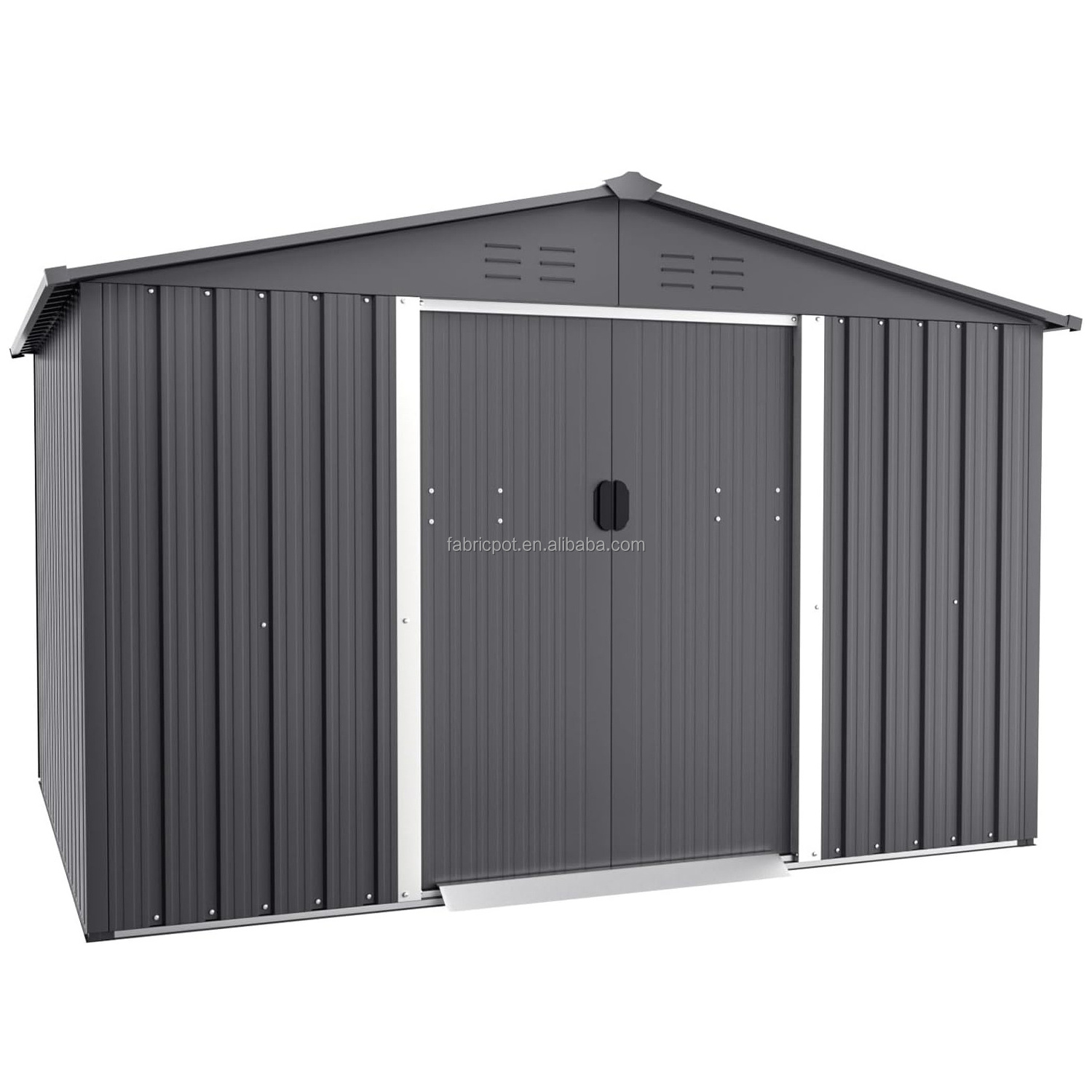 Customized galvanized roof tool storage house small steel outdoor and indoor storage cabinet shed