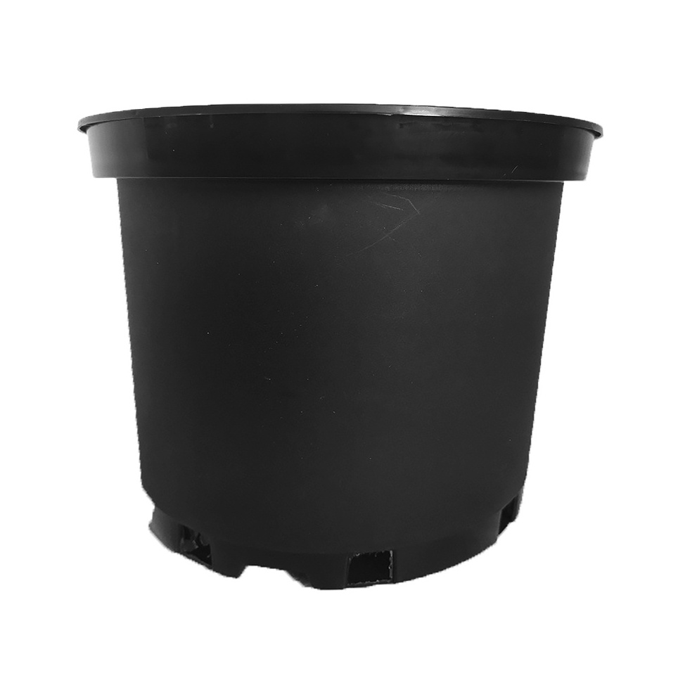 Wholesale Cheap 1 2 3 5 7 10 15 20 25 Gallon Black Plastic Pot Outdoor Garden Flower Nursery Plant Plastic Pot for Sale