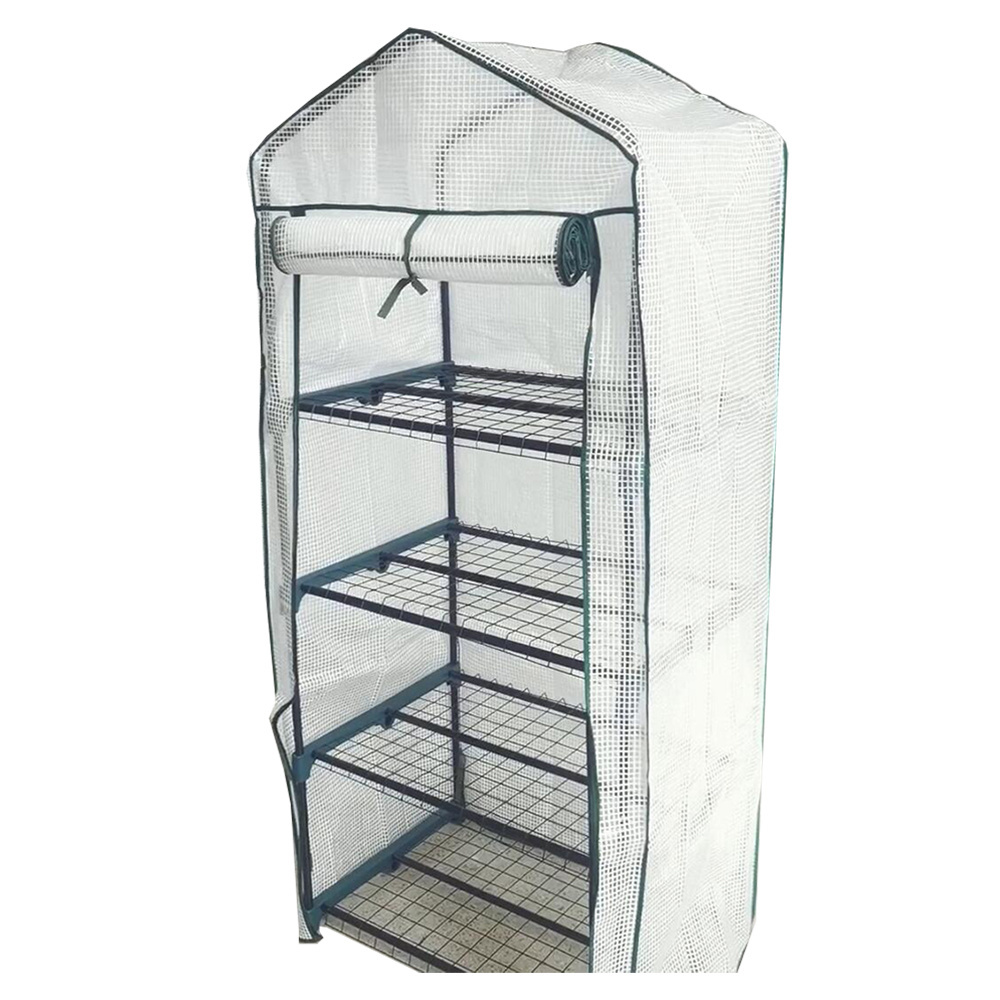 Home garden backyard small steel shelving mini walk-in green house for plants house