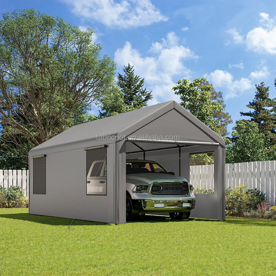 10x20' outdoor heavy duty carport canopy garage car parking plastic cover carport