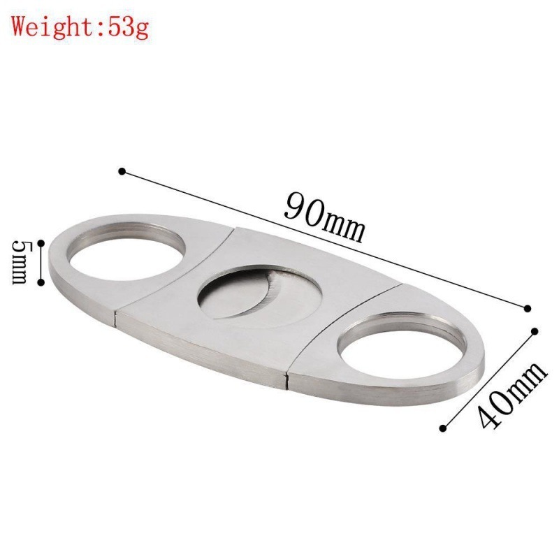 Cigar Scissors  Fiber Plating Semi-Automatic Opening And Closing V-Shaped Cigar Cutters Multi-purpose Cigar Knife