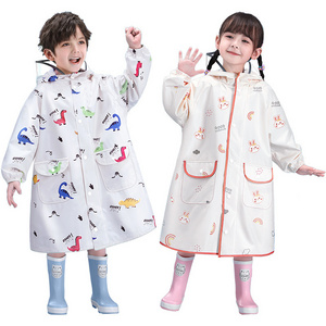 Kids Raincoats Waterproof Rain Jacket Hooded Rain Poncho Toddler Boys Girls Rain Suit Reusable Rainwear