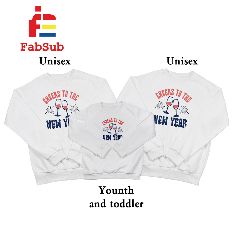 Wholesaler Us Size Kids Sweatshirt Winter Boys Girls Sweater Shirt Crewneck Kids Sweatshirt for Sublimation Printing