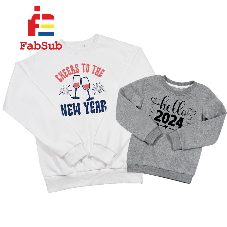 Wholesaler Us Size Kids Sweatshirt Winter Boys Girls Sweater Shirt Crewneck Kids Sweatshirt for Sublimation Printing