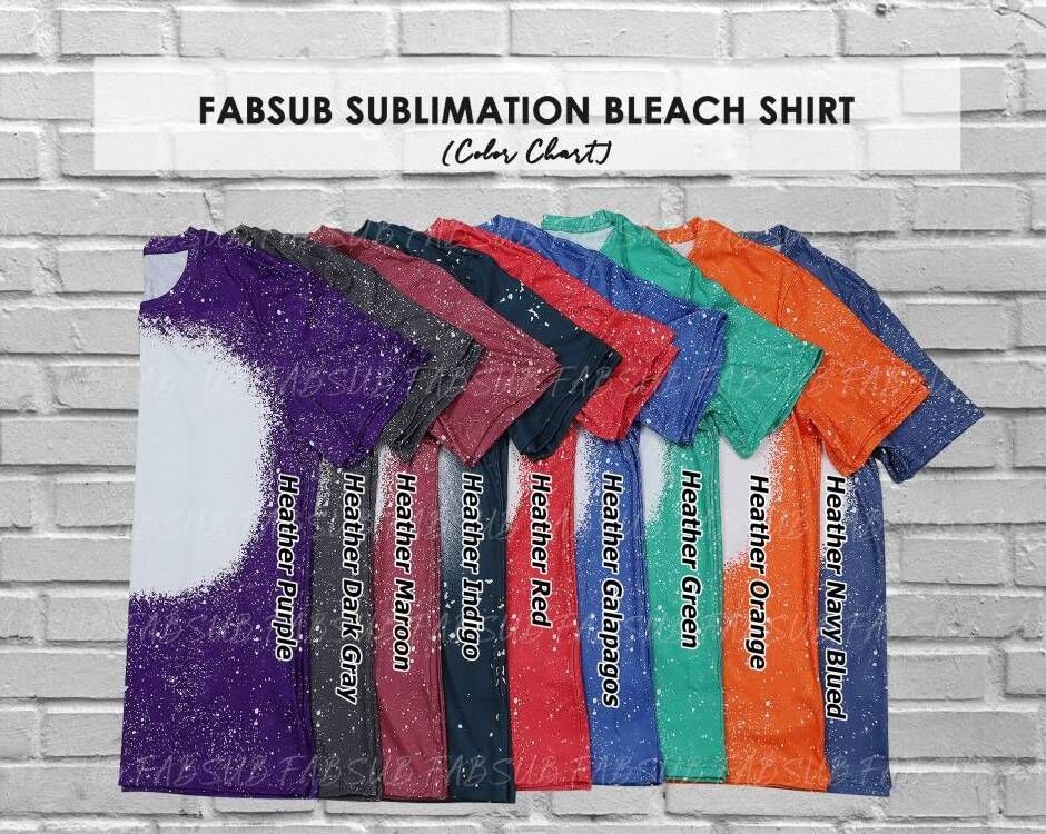 OEM 100% Polyester Sublimation Bleach TShirts Glitter Leopard Tees Dye Faux Bleach Shirts Youth Adult Size Blank Bleach T-Shirts