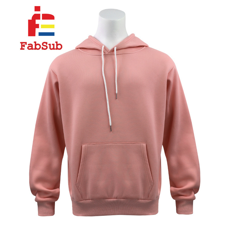 Blanks Sublimation DTF 100% Polyester Hoodies Unisex Hooded Sweatshirt Pastel Plain Color Sublimation Men's Sweatshirt Hoodies