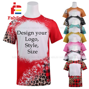 Fabsub unisex adults kids plain dtf transfers for t shirts bleached t shirts sublimation shirts