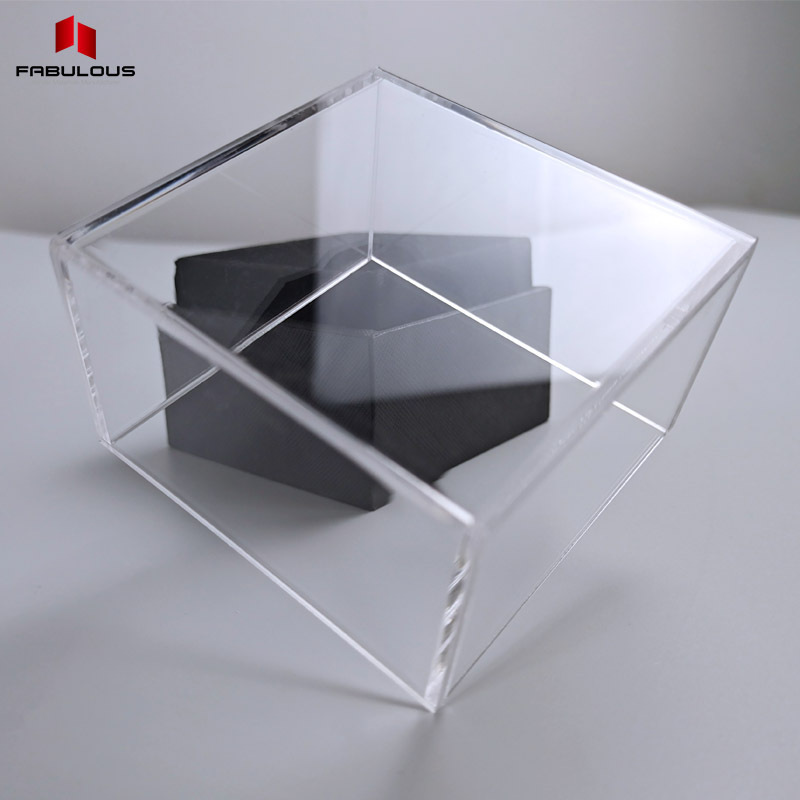 FABULOUS Custom size clear extruded acrylic plastic case place card plastic sheet acrylic boxes with lids