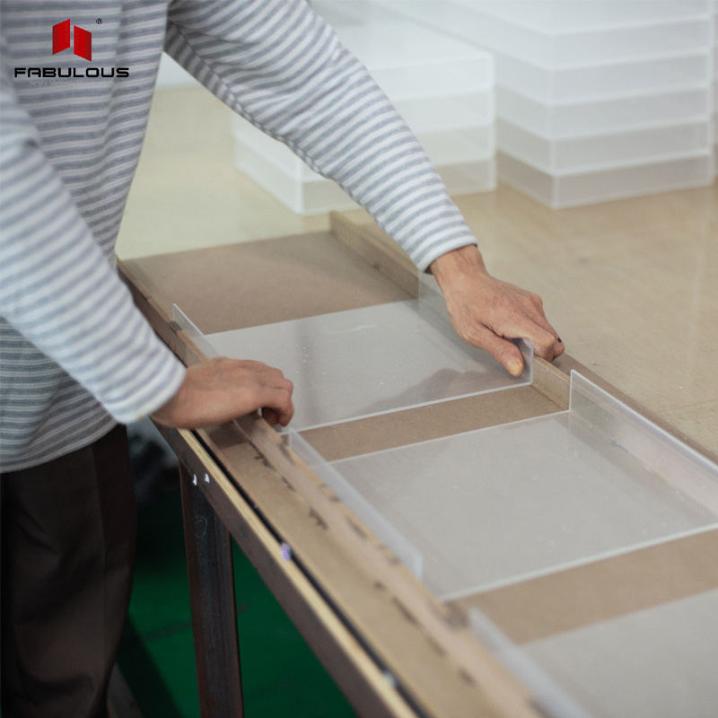 FABULOUS Custom size clear extruded acrylic plastic case place card plastic sheet acrylic boxes with lids