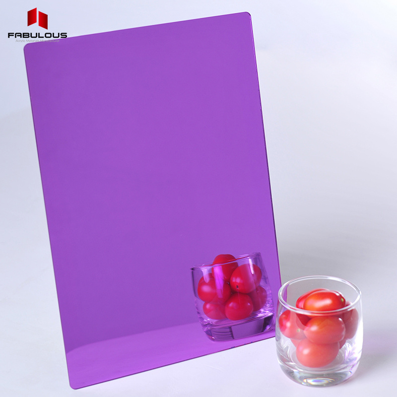 FABULOUS Plexi glass Sheet Production Factory Colored Mirror perspex plastic Acrylic Violet Panels For Decks