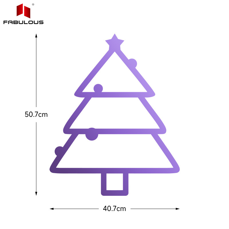 FABULOUS Manufacturers custom acrylic glass plastic toy mirror decor pendant christmas tree mirror