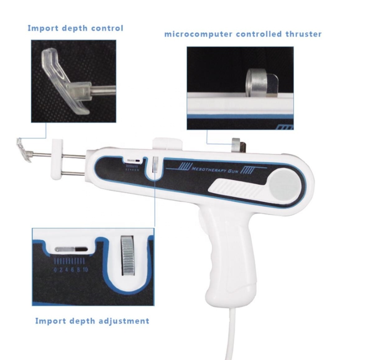 Duozi factory direct Dr Meso  CO2 gun U225 Meso needle prp injector pistor eliance needle mesotherapy gun U225